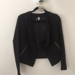 Formal casual blazer with zipper pockets